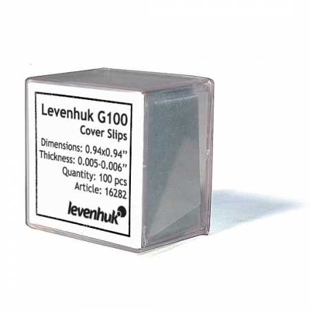 Krycie sklíčka Levenhuk G100 100 ks