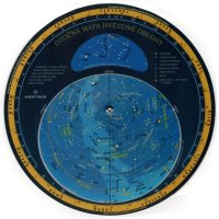 Otočná mapa hvězdné oblohy 23.5x23.5cm Otocna mapa hvezdne oblohy 235x235cm