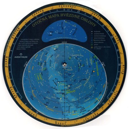 Otocna mapa hvezdne oblohy 235x235cm