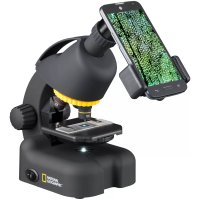Mikroskop Bresser National Geographic 40–640x s adaptérem na chytrý telefon
