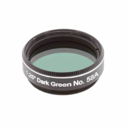 Filter Explore Scientific Dark Green #58A 1,25&Prime;