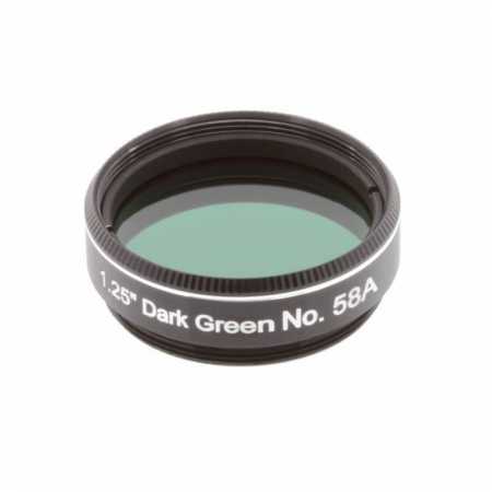 Filter Explore Scientific Dark Green #58A 1,25&Prime;