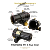 Okulárový výťah Starlight Instruments FeatherTouch FTF2515HD 2.5" DualSpeed with 1.5" focus travel Gear rack
