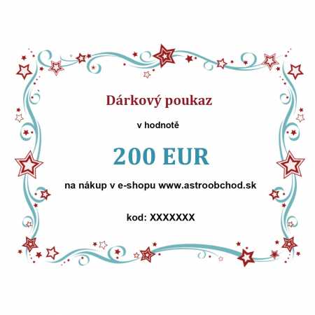 Elektronický darčekový poukaz v hodnote 200€