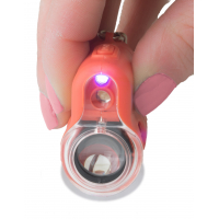 Vreckový mikroskop Carson MicroMini™ 20x LED+UV Oranžový