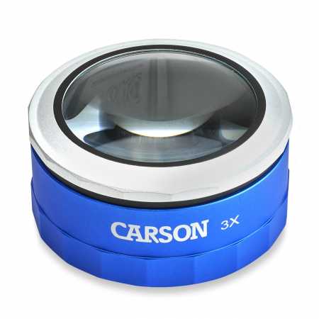 Zvětšovací sklo Carson MagniTouch™ 3x Power Touch Activated LED Lighted Stand Loupe Magnifier, Focusable Glass Lens