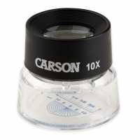 Zvětšovací sklo Carson LumiLoupe™ 10x se stupnicí