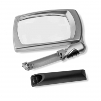 Zvětšovací sklo Carson LED Lighted 2.5x Power Folding Rectangular Magnifier