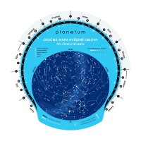 Zakladna otocna mapa hviezdnej oblohy Planetum