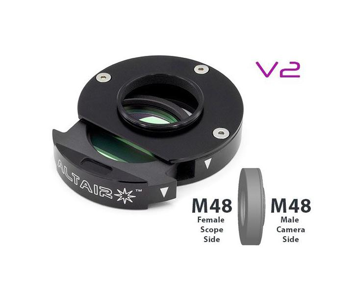 Altair 2″ Filter Holder M48 to M48 & Filter Slider, Version 2 - 17 mm short