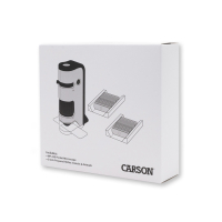 Mikroskop Carson MicroFlip™ 100-250x LED/UV + Sada hotových preparátov 24 ks