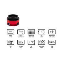 Farebná kamera ZWO ASI482MC USB3.0 Color CMOS Camera - Sensor D= 12.86 mm, 5.8 µm Pixel Size