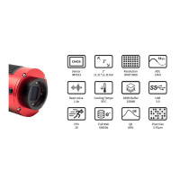 ZWO Color Astro Camera ASI 533MC-PRO cooled, Sensor D= 16 mm, 3.76 µm Pixel Size