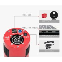 ZWO Color Camera ASI2600MC Duo - Sensor D=28.3 mm - with Guiding Sensor