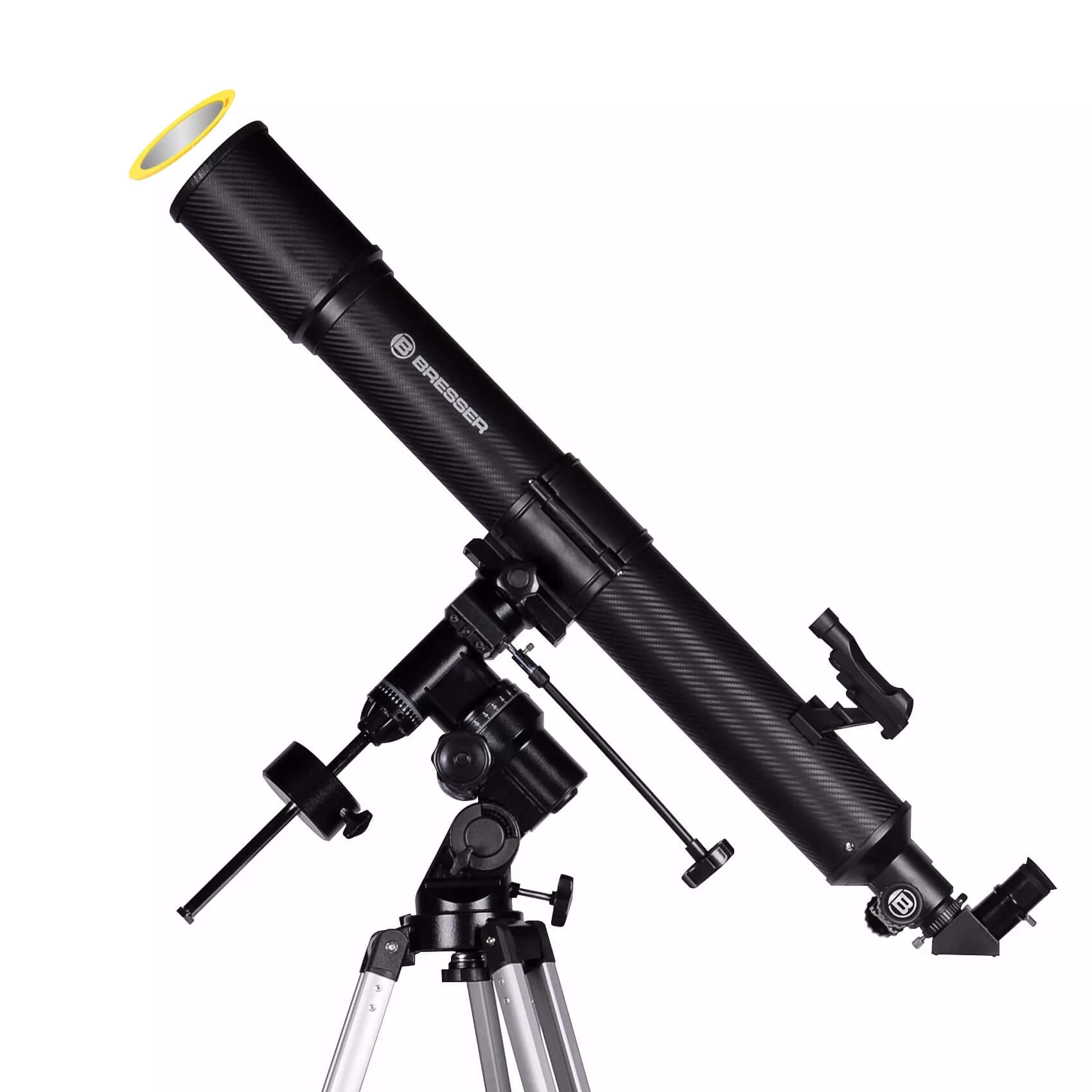 Hvězdářský dalekohled Bresser Quasar 80/900 EQ-3 + Slnečný filter