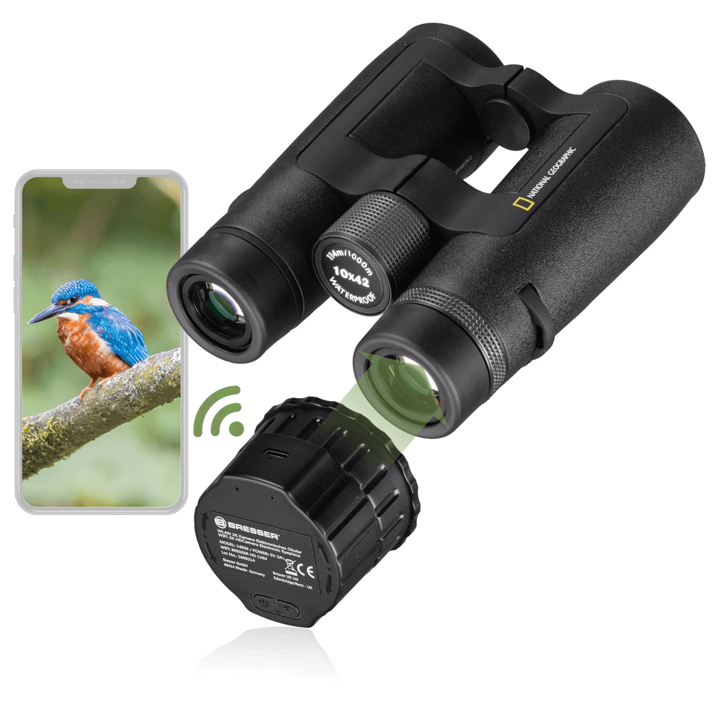 Binokulárny ďalekohľad National Geographic TrueView NG 10x42 + WIFI Camera