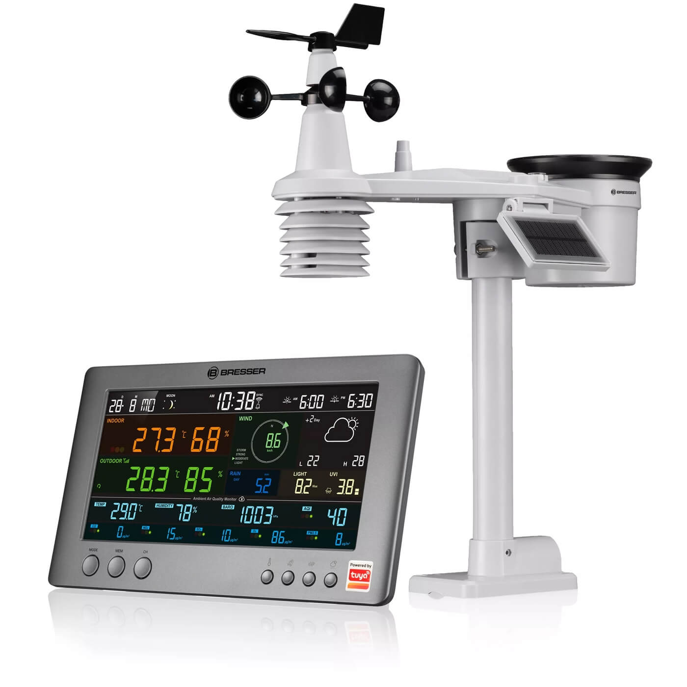 Meteostanica Bresser Tuya Smart Professional s čidlem 7-v-1