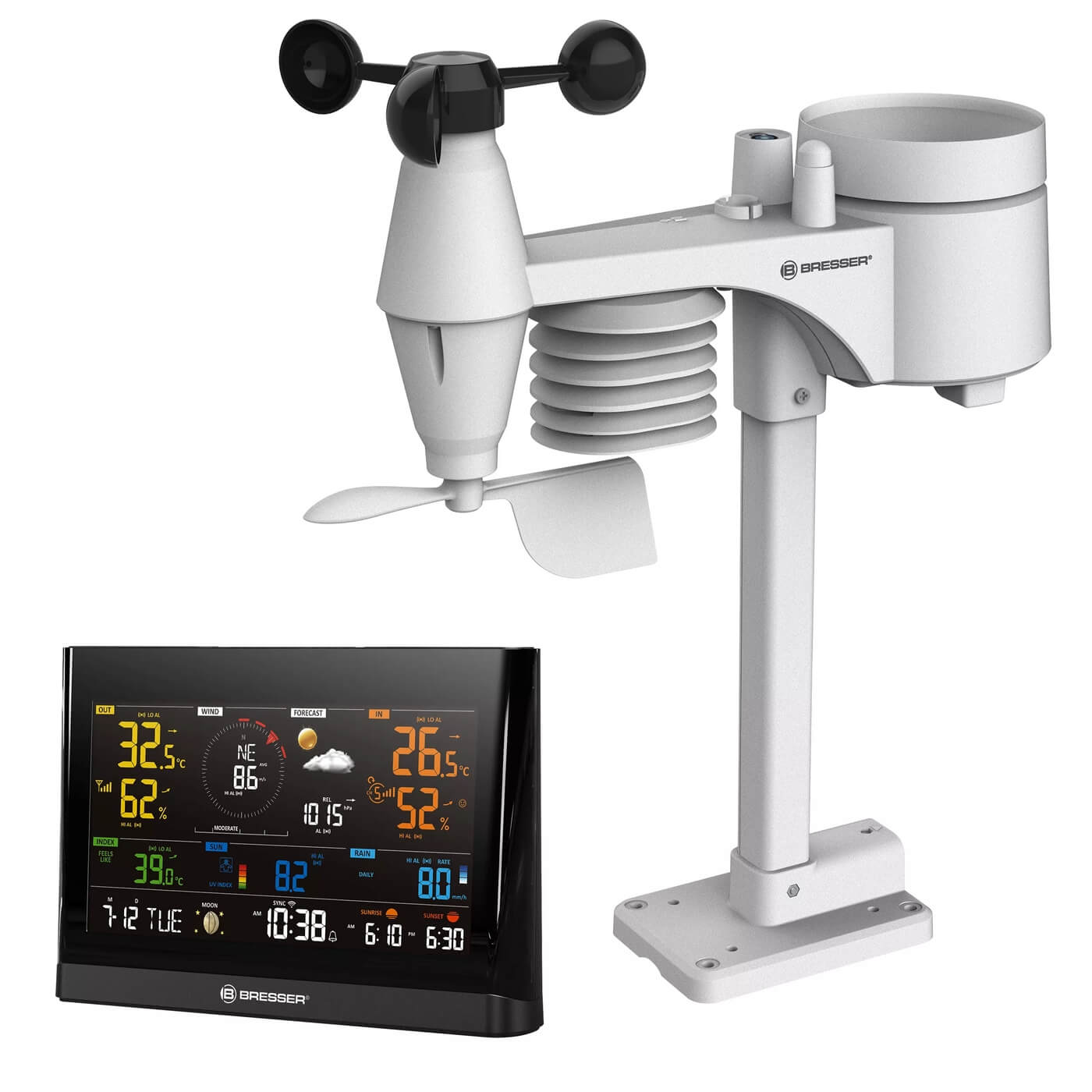 Meteostanica Bresser Comfort WiFi s čidlem 7-v-1