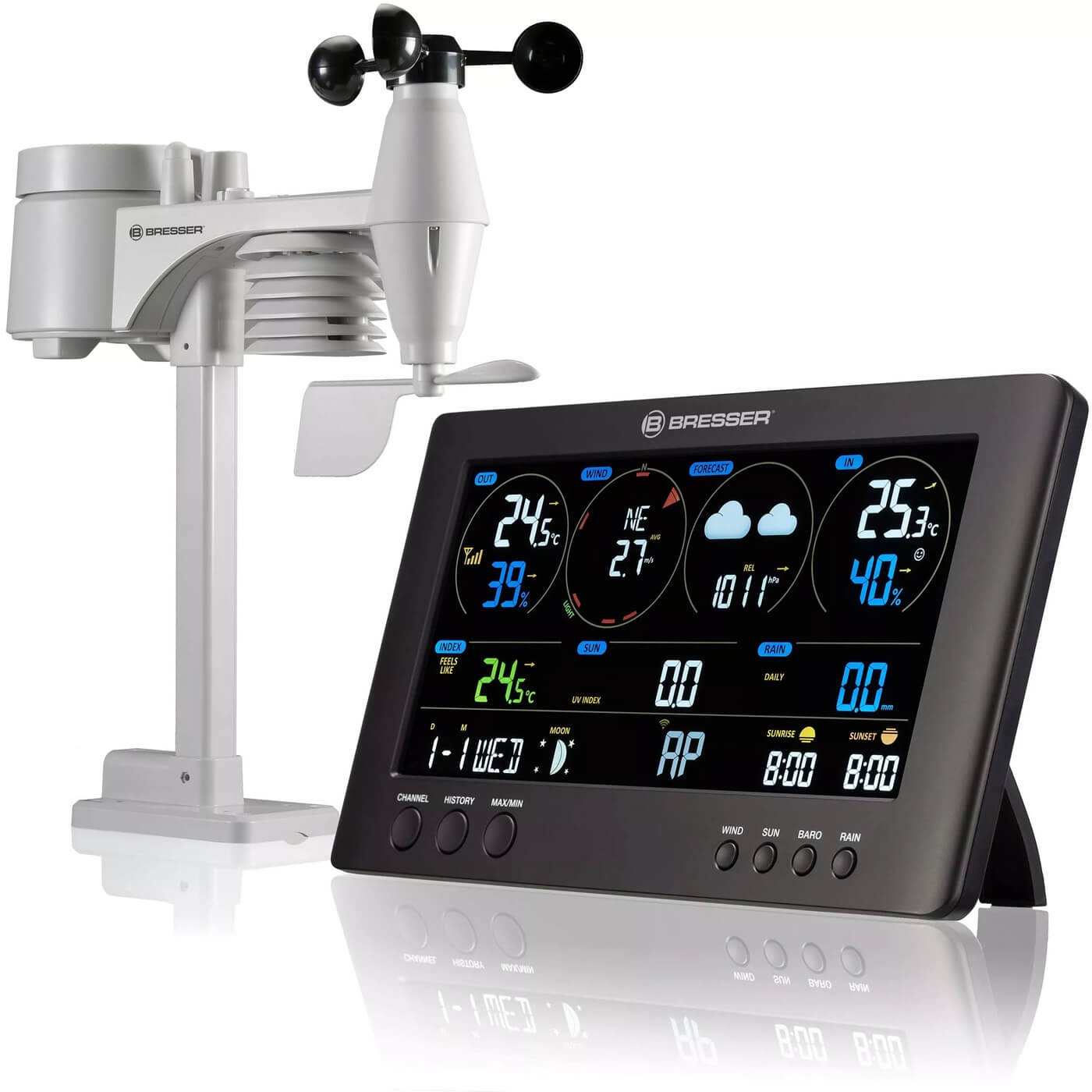 Meteostanica Bresser ClearView WiFi s čidlem 7-v-1
