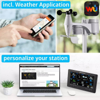 Meteostanica Bresser ClearView WiFi s čidlem 7-v-1
