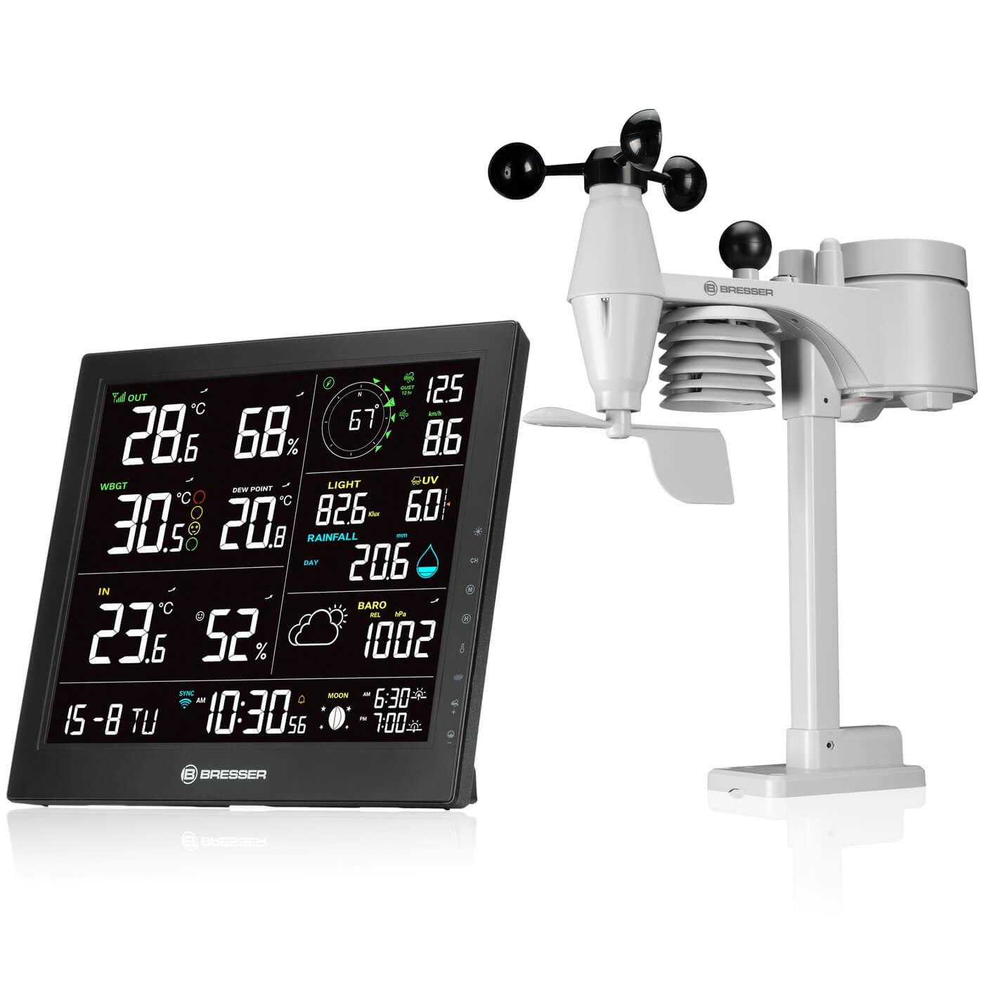 Meteostanica Bresser MeteoTemp JW WiFi s čidlem 8-v-1