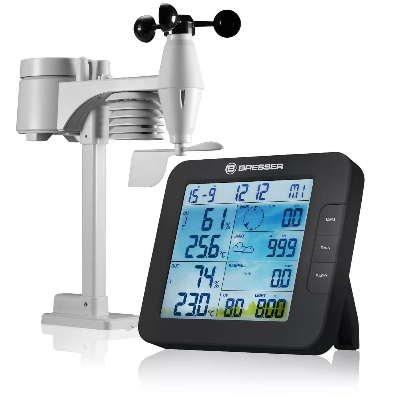 Meteostanica Bresser ClimateConnect Tuya Smart Home s čidlem 7-v-1