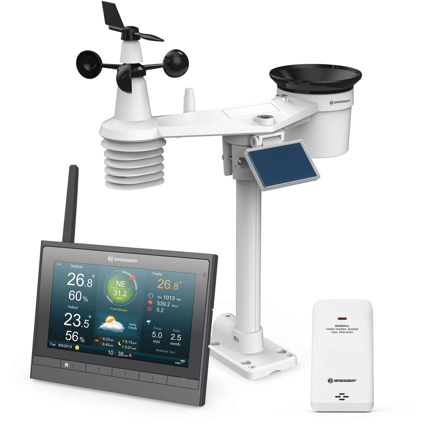 Meteostanica Bresser MeteoChamp HD WiFi s čidlem 7-v-1