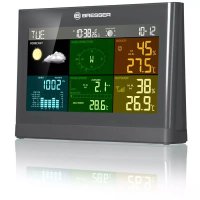 Meteostanica Bresser Comfort COLOUR so čidlom 5-v-1 a farebným displejom