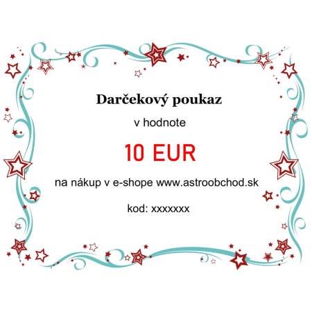 Elektronicky darcekovy poukaz v hodnote 10EUR