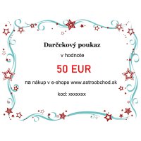 Elektronický darčekový poukaz v hodnote 50€ Elektronicky darcekovy poukaz v hodnote 50EUR